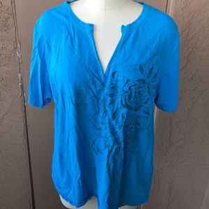 Blue Flower Tee